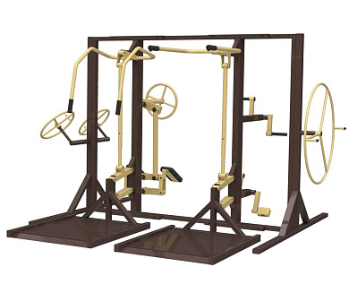 спортивный комплекс sport-fora ytr004 с тренажерами многофункциональный для улицы