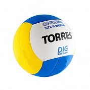 мяч волейбольный torres dig v20145 р.5 синт.кожа