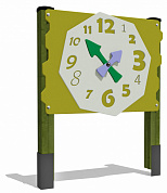 развивающий макет панно часы мг 3408 для детской площадки