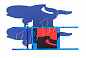 Качалка на пружине КНП Дельфин для детской площадки