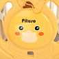 Детская горка Pituso Duck FE-HT-MYY05 yellow с баскетбольным кольцом