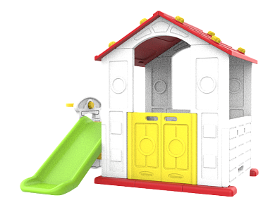 игровой домик toy monarch chd-501 с горкой