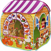 игровой домик ching-ching детский магазин + 100 шариков cbh-32 жёлтый