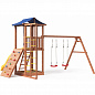 Детская деревянная площадка Можга 5 СГ5-Р912-Р981-тент с качелями крыша тент 