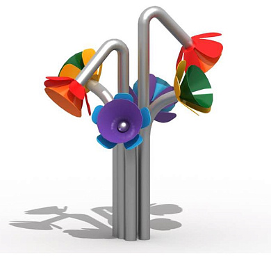 детский макет музыкальный цветок для уличной площадки