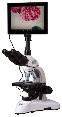 микроскоп levenhuk med d25t lcd тринокулярный