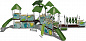 Детский городок Мальта Papercut ДГ050.2.1 для игровых площадок 7-12 лет