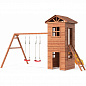 Детская деревянная площадка Можга Спортивный городок 8 с узкой лестницей СГ8-Р918