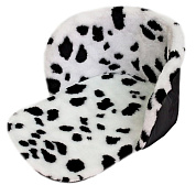 утеплитель меховой далматинец для санок 