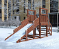 Деревянная зимняя горка ForestKids Winter W1 скат 2,5 метра