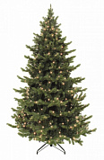 елка искусственная triumph шервуд премиум зеленая + 200 ламп 73714 185 см
