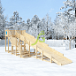 Детская деревянная зимняя горка Igragrad Snow Fox скат 8 метров без покрытия