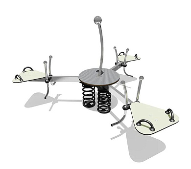 балансир вст 5855 тройной на пружинах для детской площадки