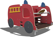 игровой макет пожарная машинка дс012 для детской площадки