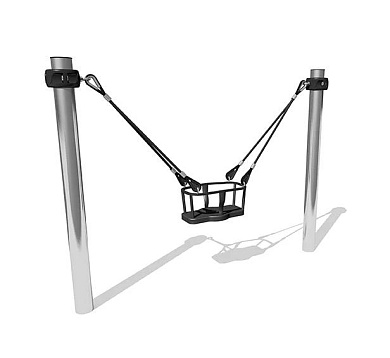 качели одинарные вст 5820 для уличной площадки