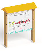 информационный стенд домик мф-30.6 для уличной площадки