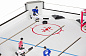 Игровой стол хоккей Weekend Billiard Winter Classic с механическими счетами 4,5 футов